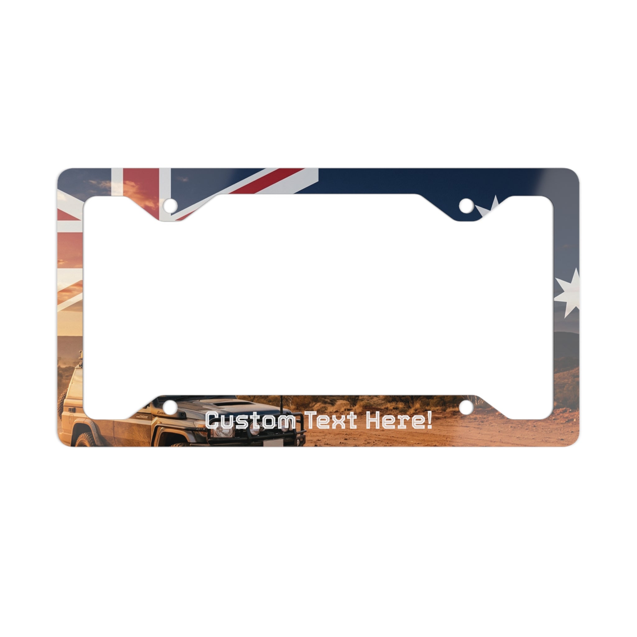 Australia Flag 4x4 License Plate Frame – Rugged Off-Road Design