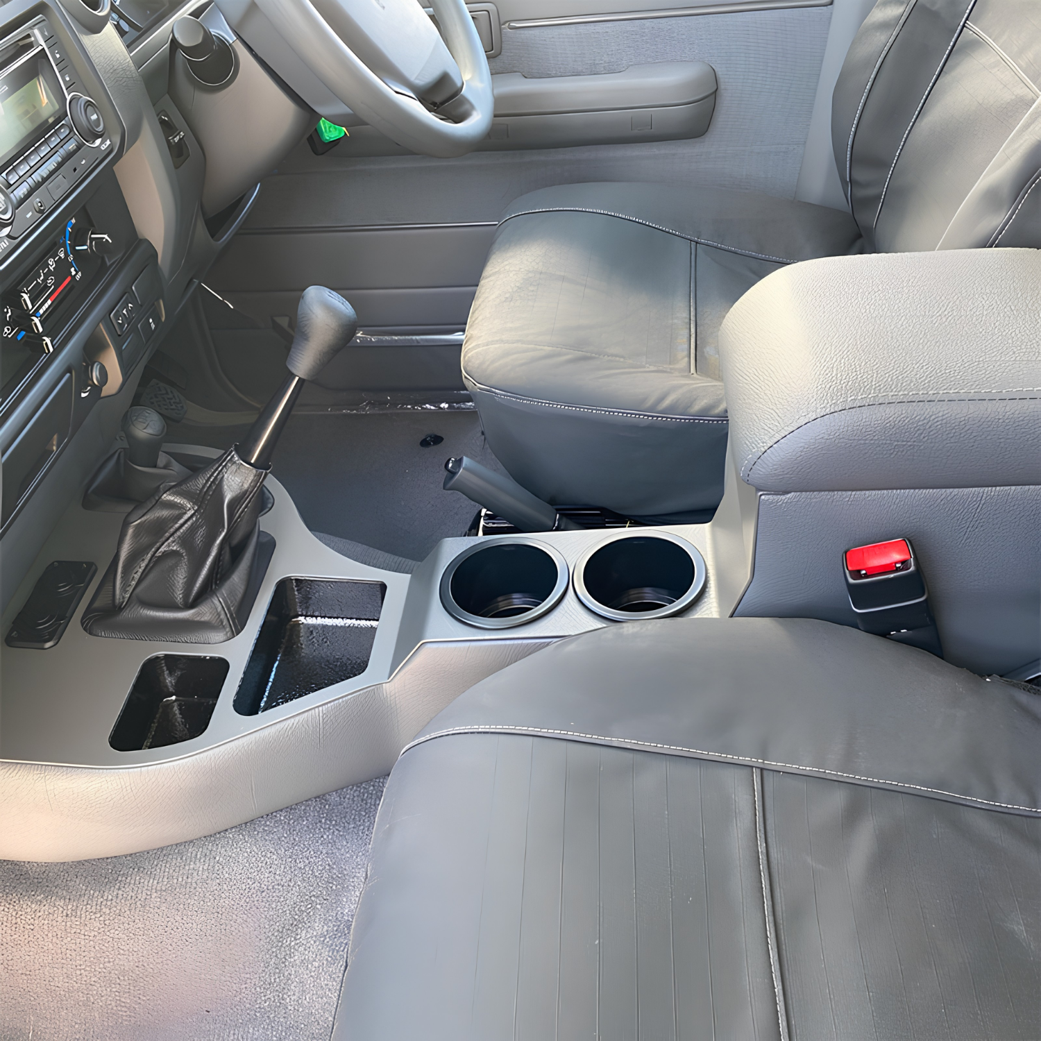 LandCruiser 76 79 Series Full Length Centre Console Upgrade Armrest Storage