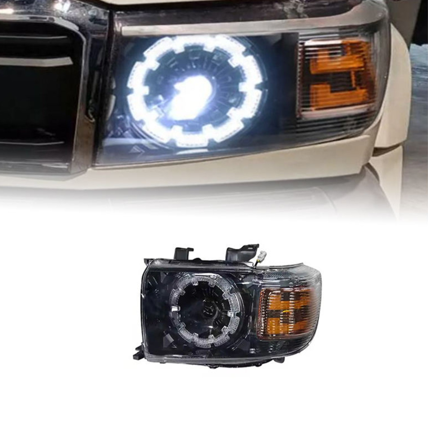 Toyota Land Cruiser LC70 LC76 LC79 LED Headlights 220W 12V Replacement Lamps