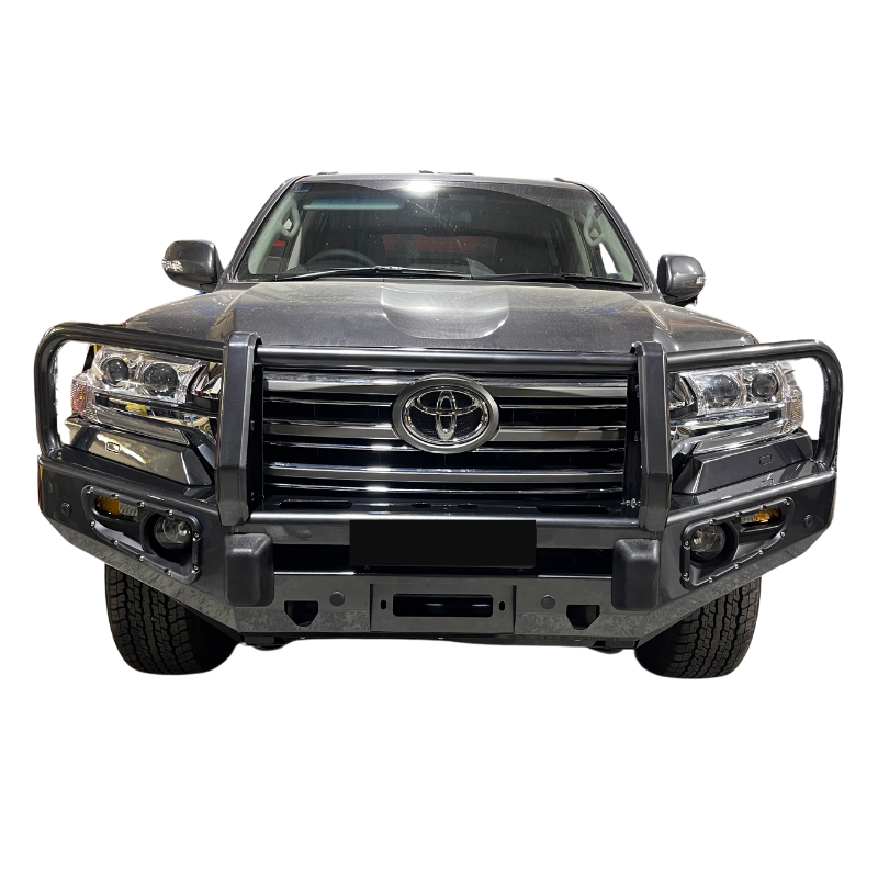 Front 3 Loop Bull Bar & Skid Plate Set Assembly Toyota Land Cruiser 200 Series 2016-2024