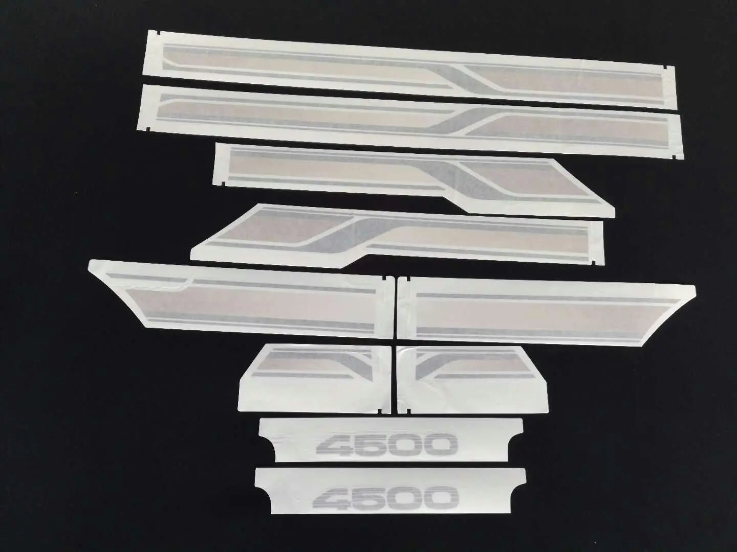 Stylish Color Bar Body Stripe Decal for Toyota Land Cruiser FJ80 / LC80 4500 β Exterior Waistline Decoration Vinyl Sticker