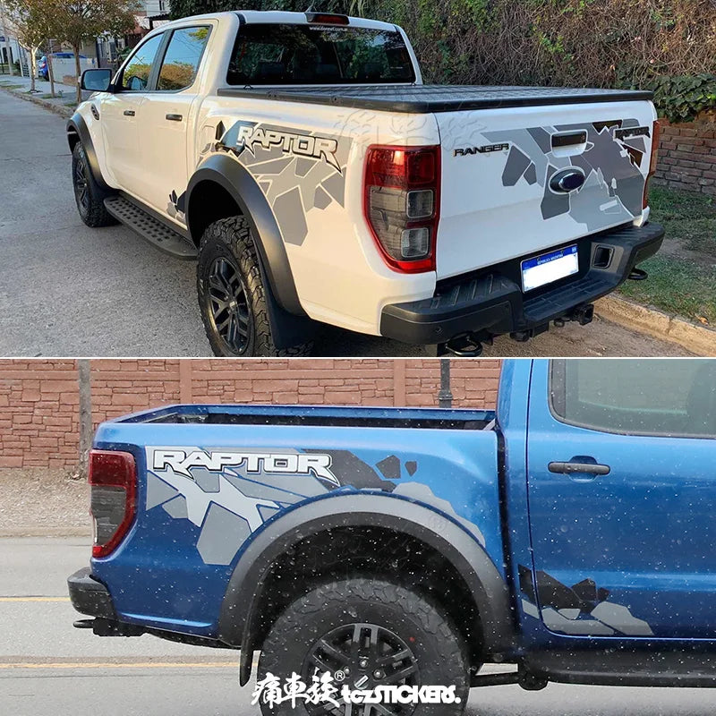 Ford Ranger Raptor Body Graphics Vinyl Decal Sticker Custom Off-Road Car Accessories