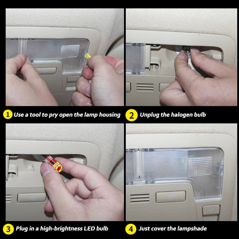 MDNG 7PCS LED Interior & Trunk Light Kit for Toyota Land Cruiser 70 Series (LC70 LC71 LC76 LC79) | Fits 1985–2024 | Bright White Car Accessory Upgrade