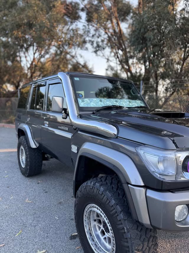 Toyota Landcruiser 76/78/79 Series 5" Long - Entry Snorkel - Snorkels - 70 - 5" - LE - R - RAW - Canna Fabrication