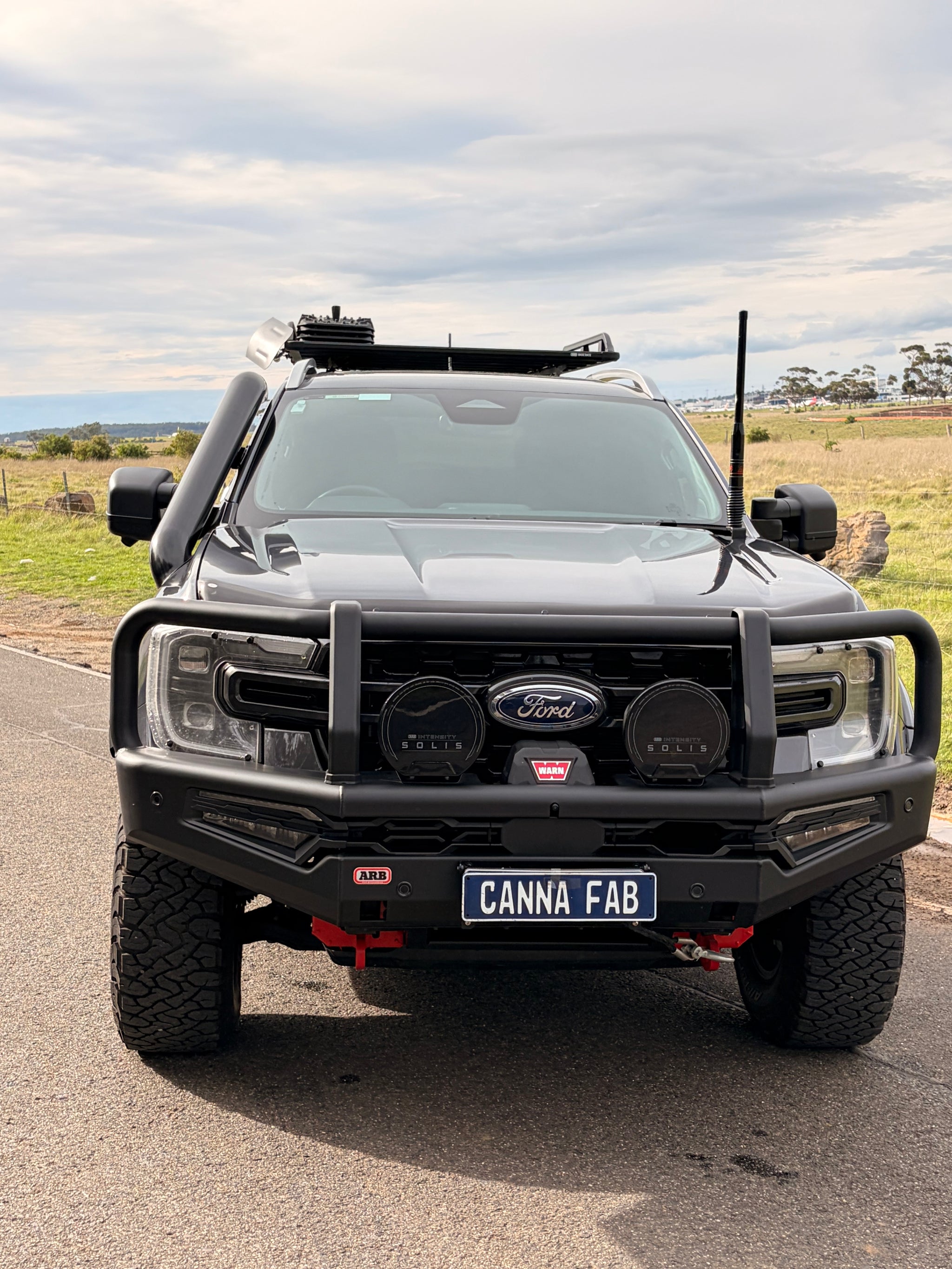 Ford Ranger PY Next-Gen stainless snorkel - Canna Fabrication