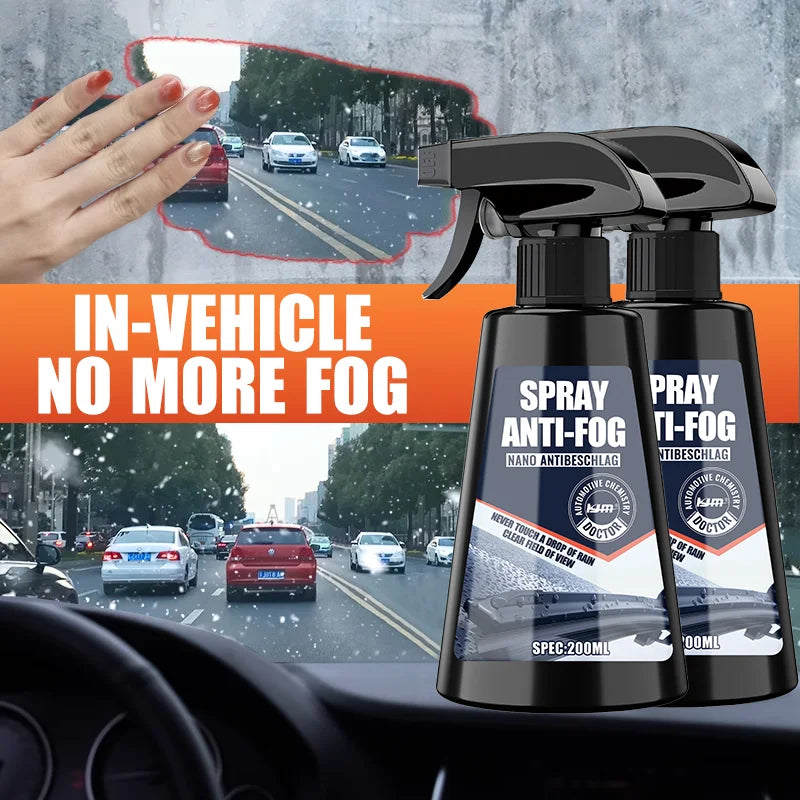 Car Glass Anti-Rain Spray Auto Water Repellent Coating Agent Waterproof Windshield Anti-Fog Cleaner