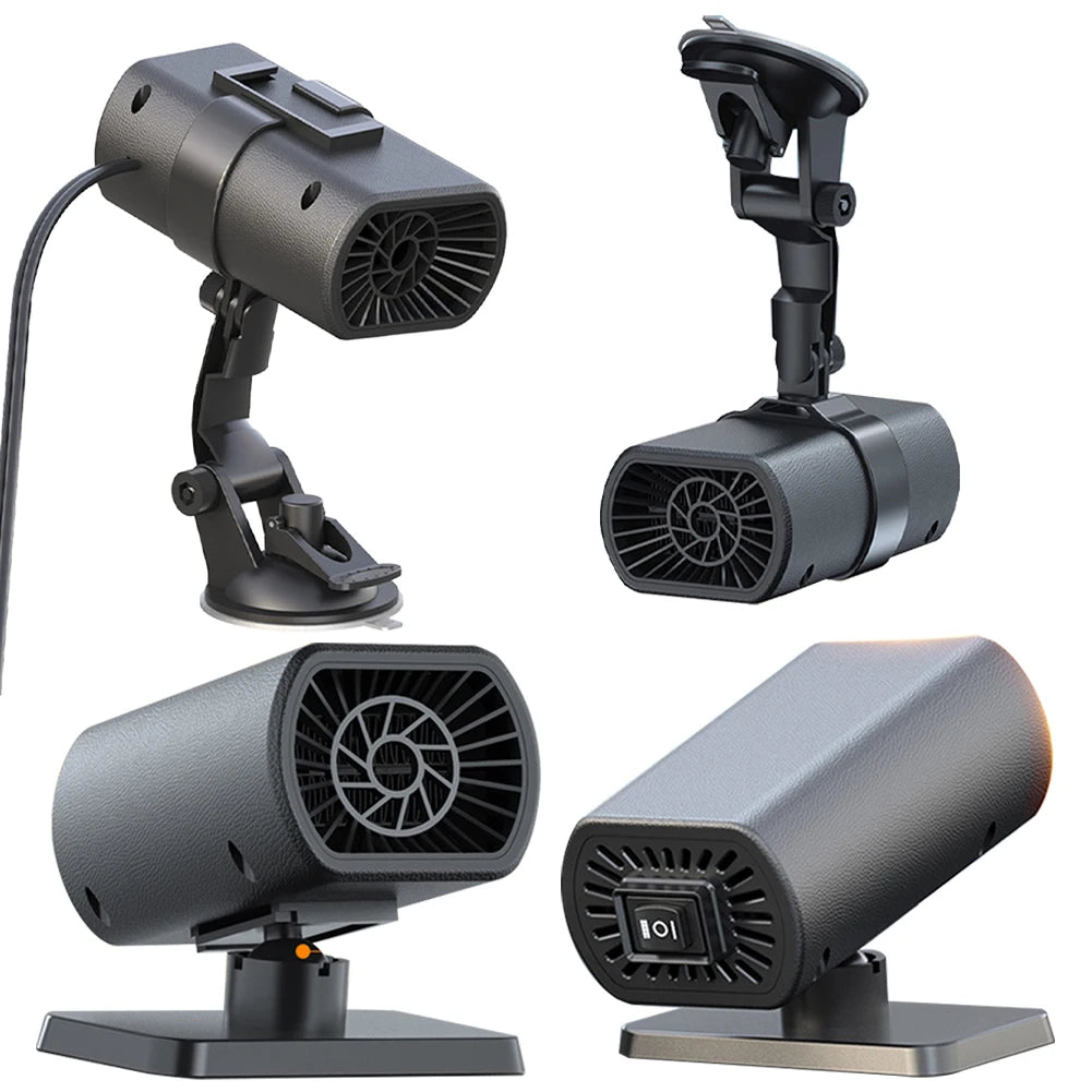 200W/150W Car Heater Fan 12V/24V – Portable Windshield Defogger & Defroster | Fast Heating Anti-Fog Demister for Winter DrivingCar & Automotive Accessories