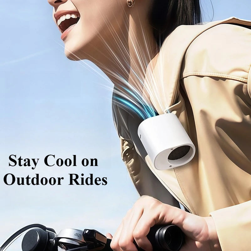 Portable Car Clip Fan 360° Rotatable 100 Speed USB Rechargeable Electric Fan Low Noise