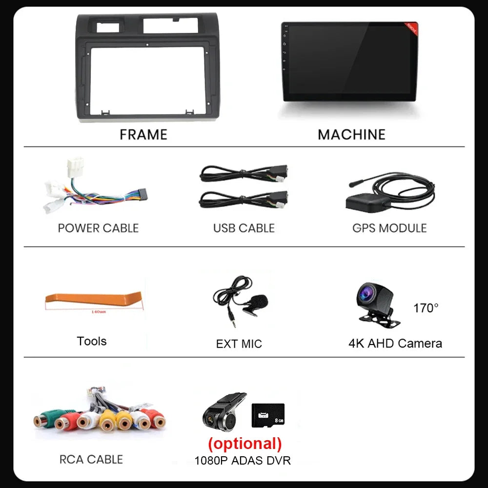 9" Android 13 Car Stereo for Toyota Land Cruiser LC70/LC79 (2007–2020) | Wireless CarPlay, Multimedia Player, DVD, Bluetooth, GPS NavigationCar & Automotive Accessories