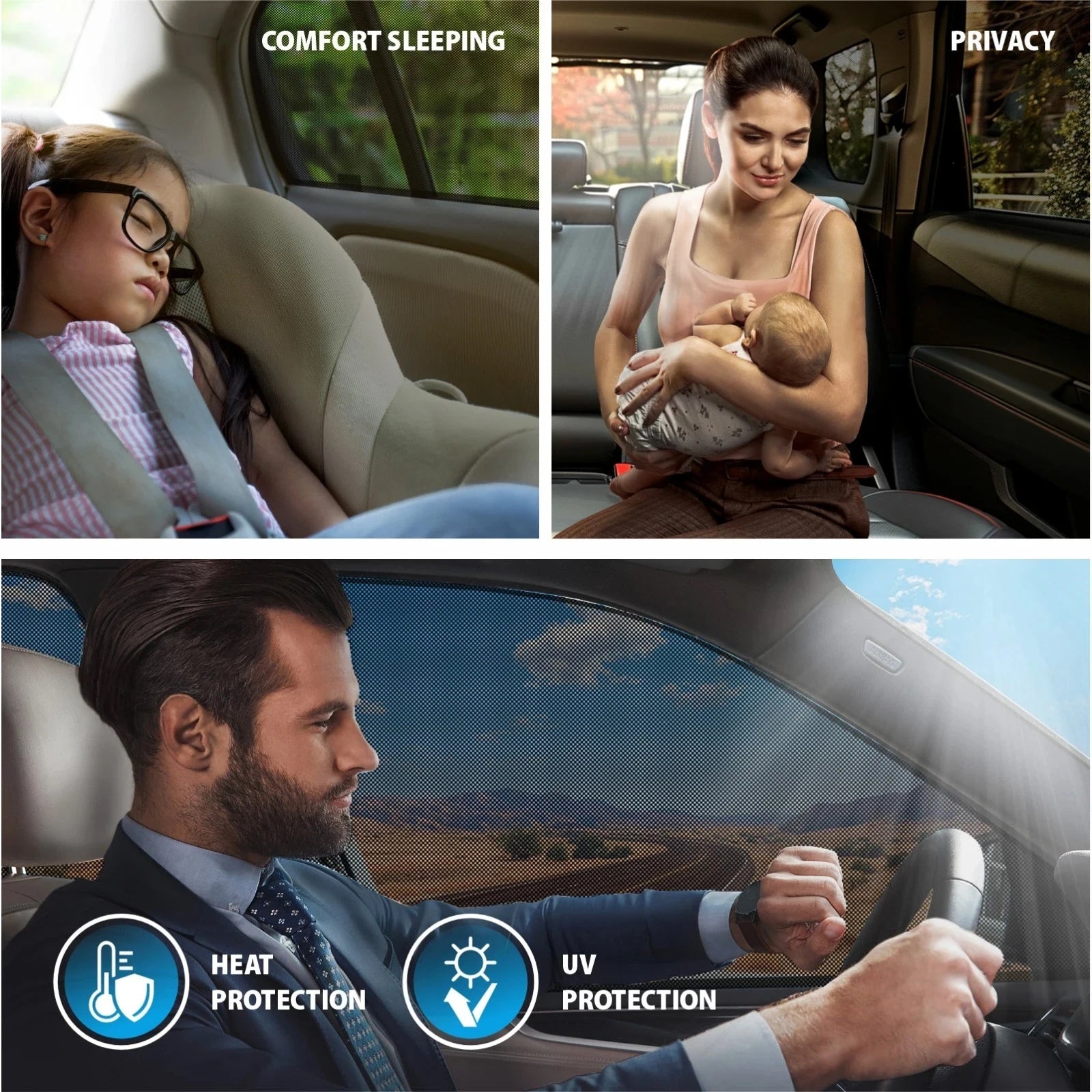 Custom Magnetic Car Window Sunshade for BMW X3 (2004-2010) – Front Windshield Mesh Curtain for 4-Door SUV