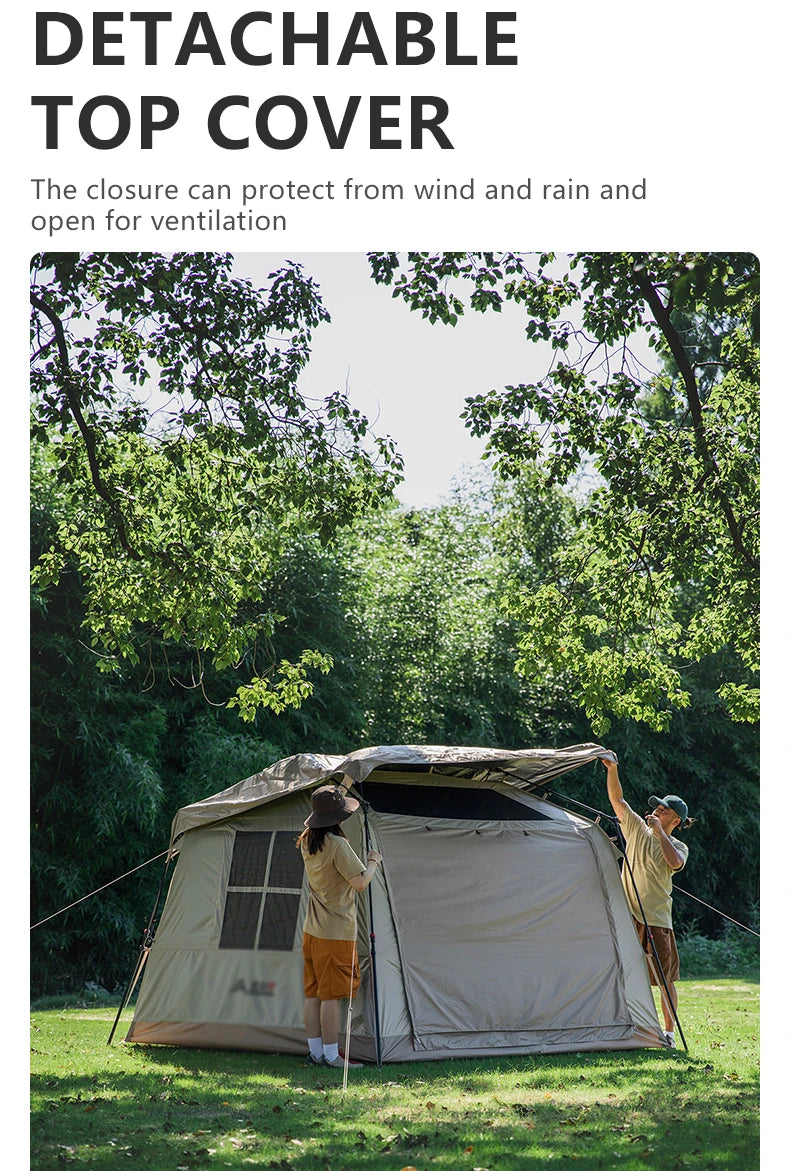 BISINNA One-Touch Automatic Ridge Tent with Titanium Glue – 3-4 Person Outdoor Family Camping TentOutdoor & Camping Gear