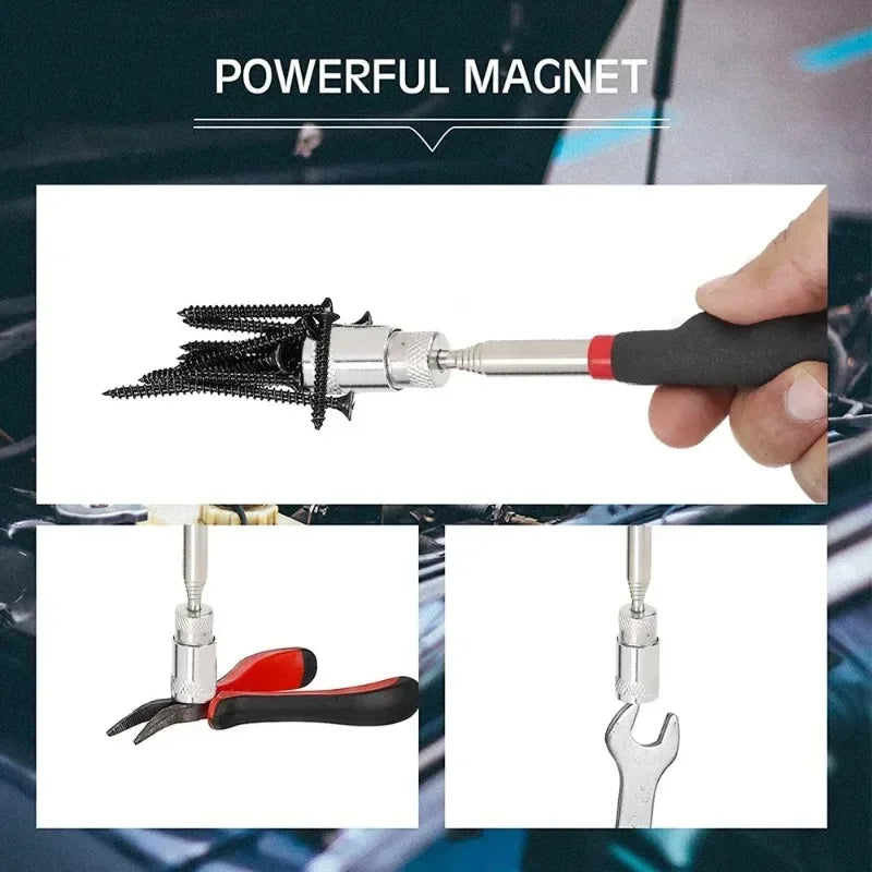 Telescopic Magnetic Pickup Tool – Adjustable Magnet Pen for Nuts, Bolts & Screws