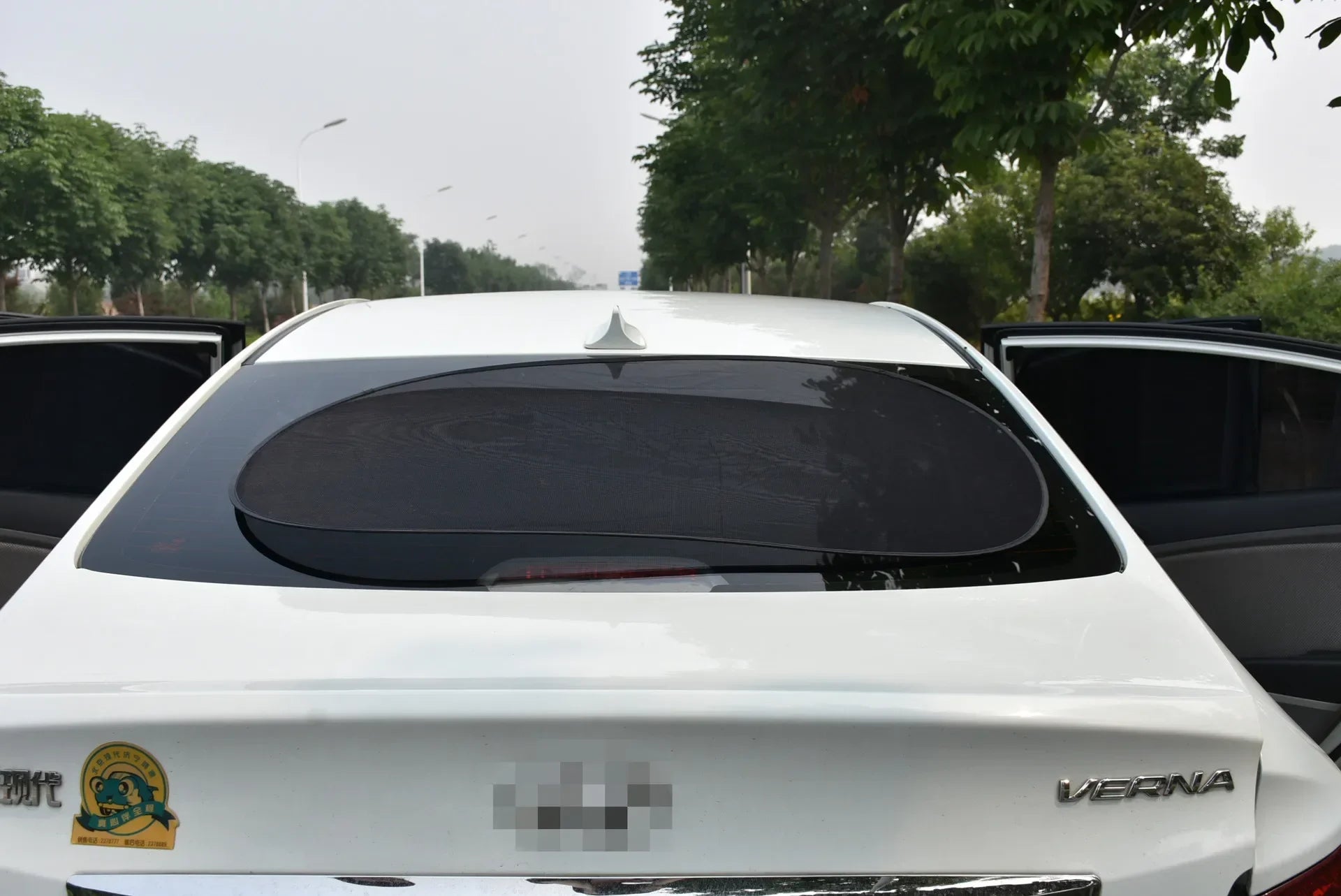 Car Window Sunshade UV Protection Mesh Cover Front Rear Side Curtain Black 1-5PCS