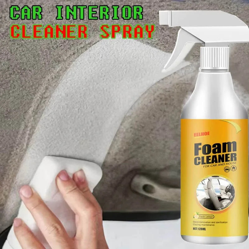 Car Upholstery Cleaner Powerful Degreaser Waterless Interior Seat Fabric Wash Spray