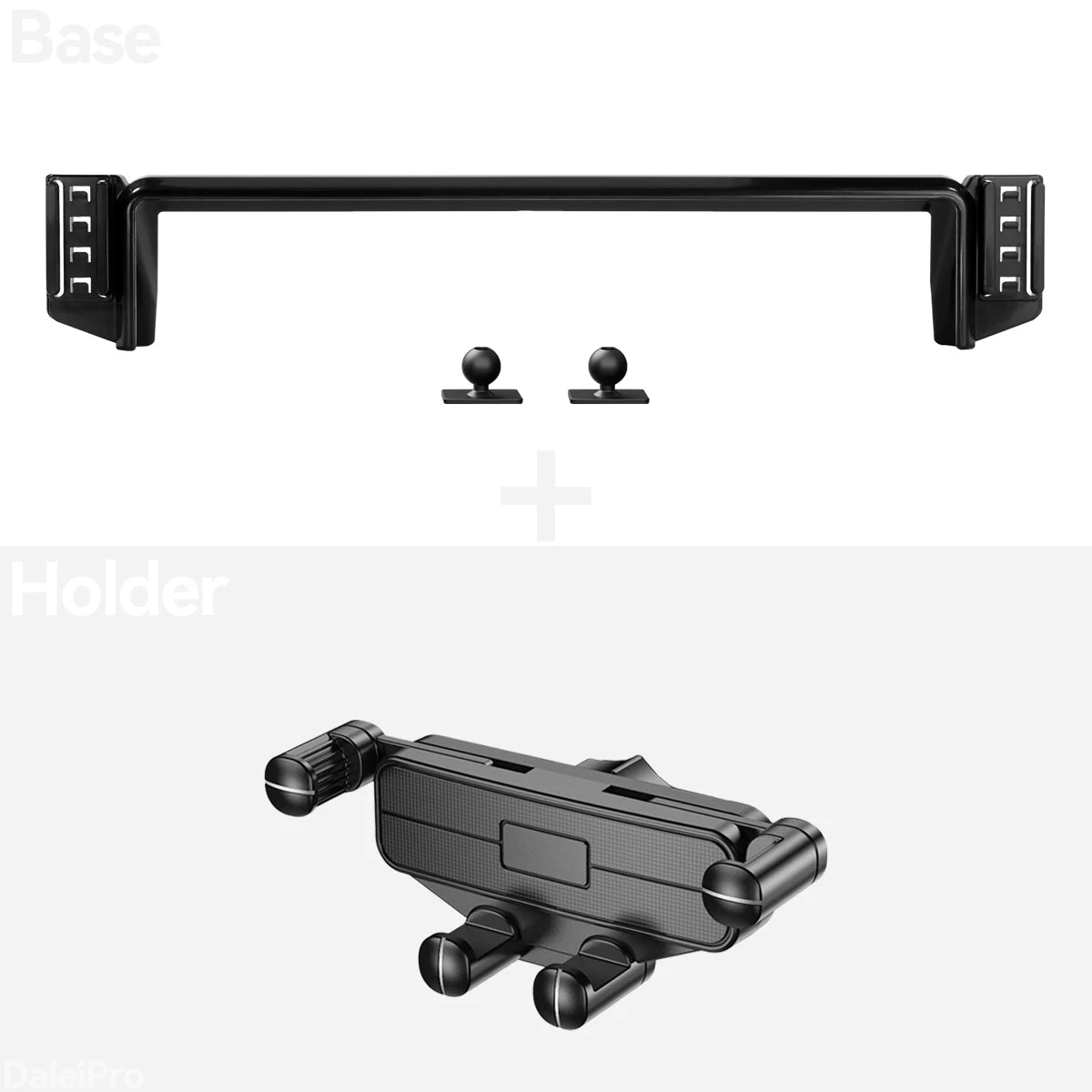 Elevate Your Driving Experience with the 2-in-1 Qi Wireless Charger Phone Mount for Toyota Hilux 2026-2027 - Perfect for Dual Phone Holders!