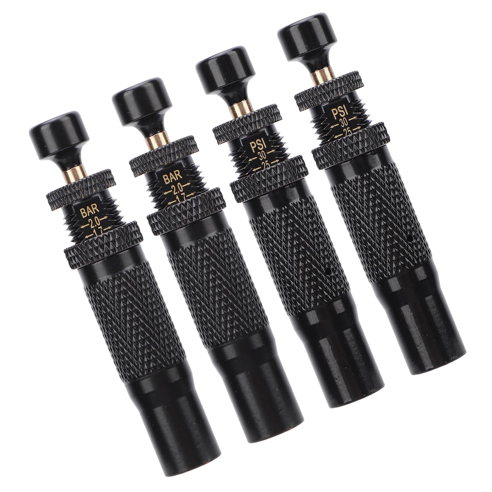 4X Tire Deflator Valve Kit 10-30 PSI Adjustable Auto Stop Air Down Tool 4WD Offroad