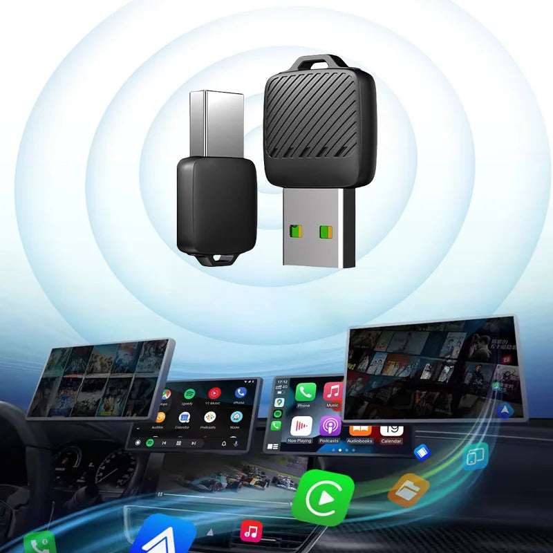 Xiaomi 2-in-1 Wireless Android Auto Adapter CarPlay Dongle AI Smart Box for Wired Cars