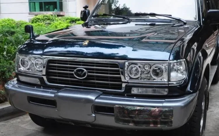 Toyota Land Cruiser 80 LC80 4500 FZJ80 Front Bumper End Caps (1992-1997) - Unpainted Replacement Parts