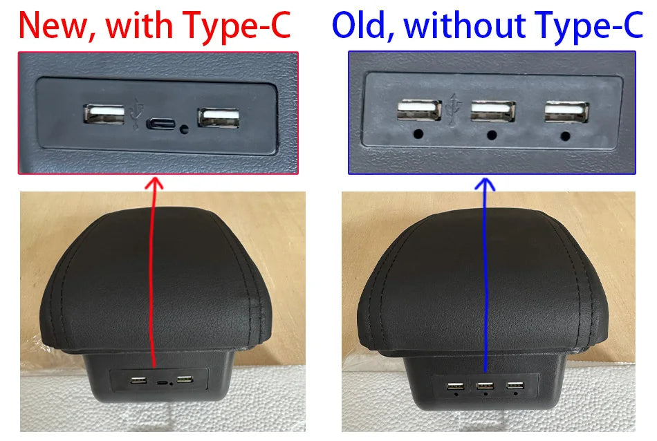 Armrest Box for Renault Clio 3 4 Captur – Car Center Console Storage Box with USB, Cup Holder – Interior Retrofit Accessory
