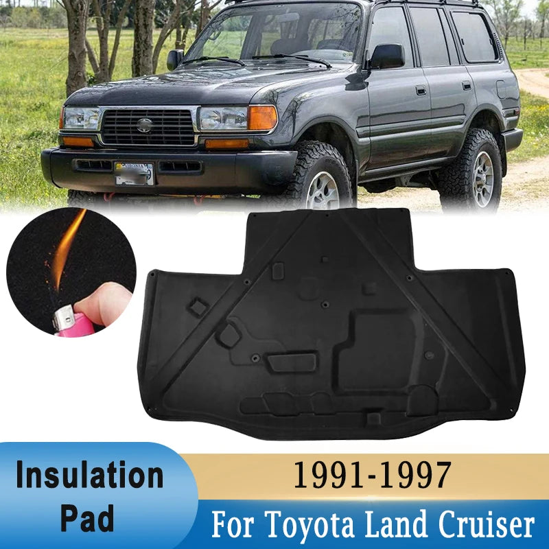 Bonnet Heat Shield Soundproof Cotton Mat for Toyota Land Cruiser 80 Series 1991β1997