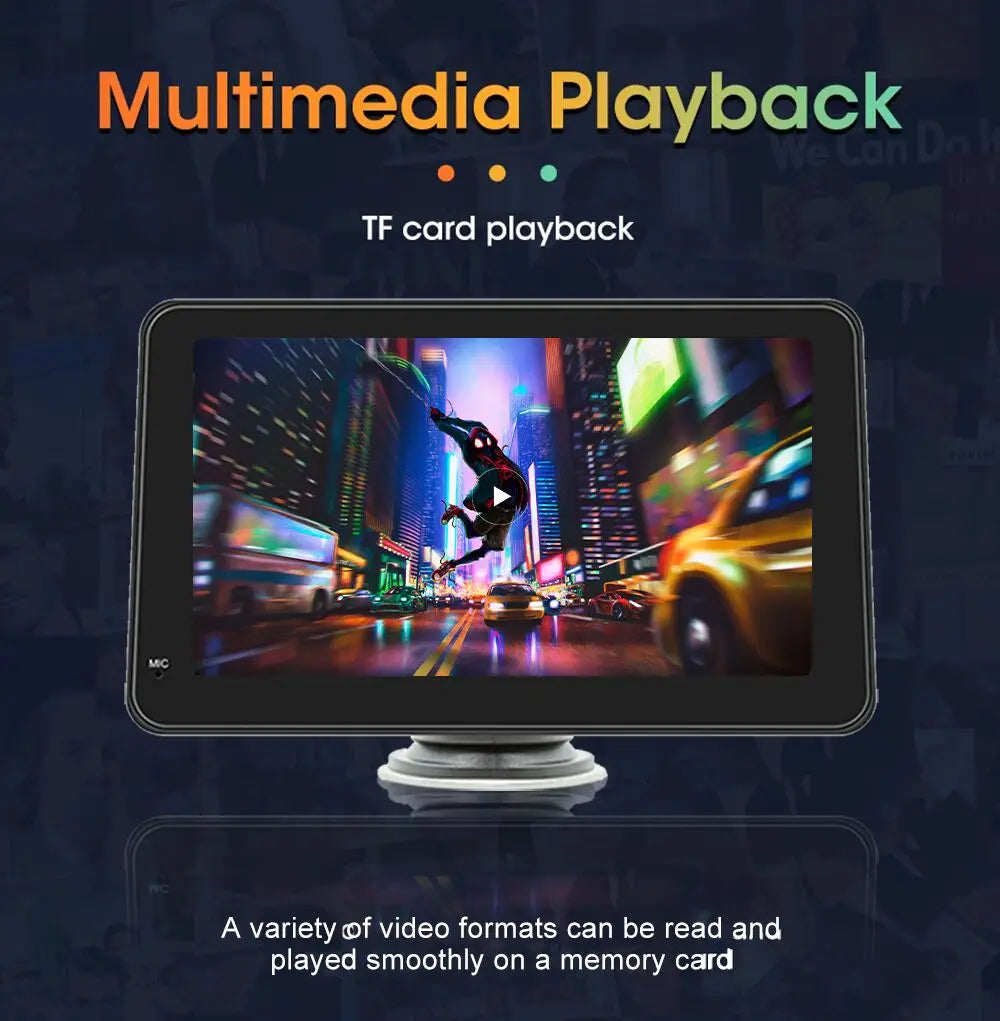 7" Touch Screen Car Stereo CarPlay Android Auto GPS Navi WiFi Radio MP5 Player