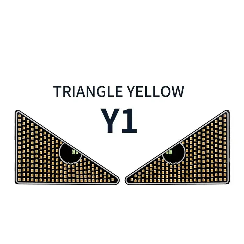 Devil’s Eyes LED Matrix Strobe Signal Lights – USB Plug-in Warning & Decoration for Car Windshields