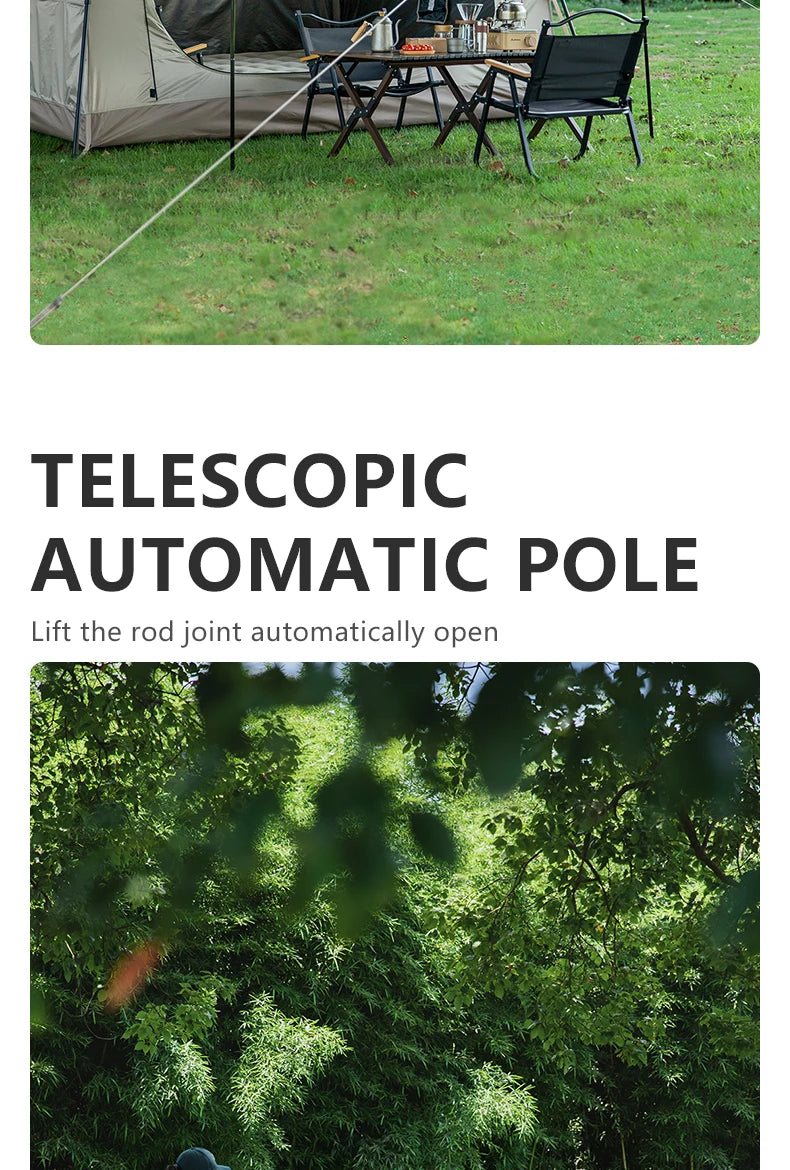 BISINNA One-Touch Automatic Ridge Tent with Titanium Glue – 3-4 Person Outdoor Family Camping TentOutdoor & Camping Gear