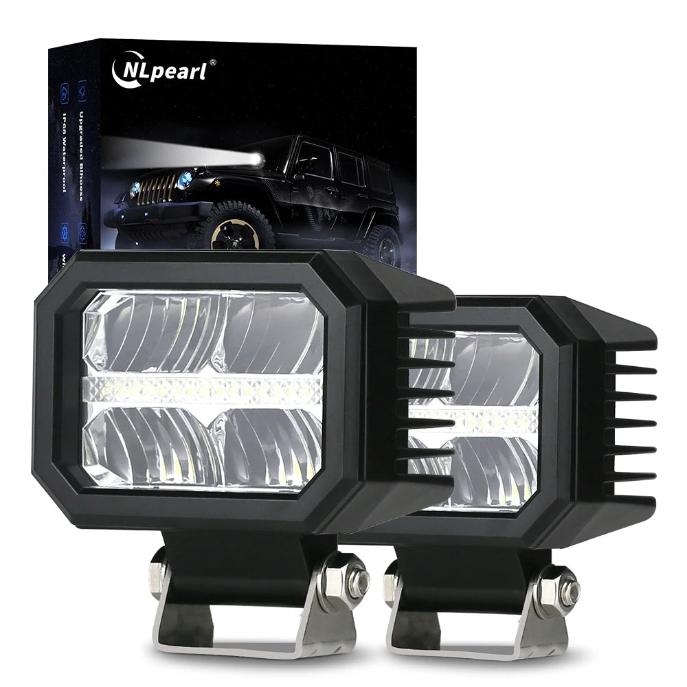 4 Inch NLpearl LED Work Light Bar Off Road Spot Beam Lamp for Car Truck ATV 4x4
