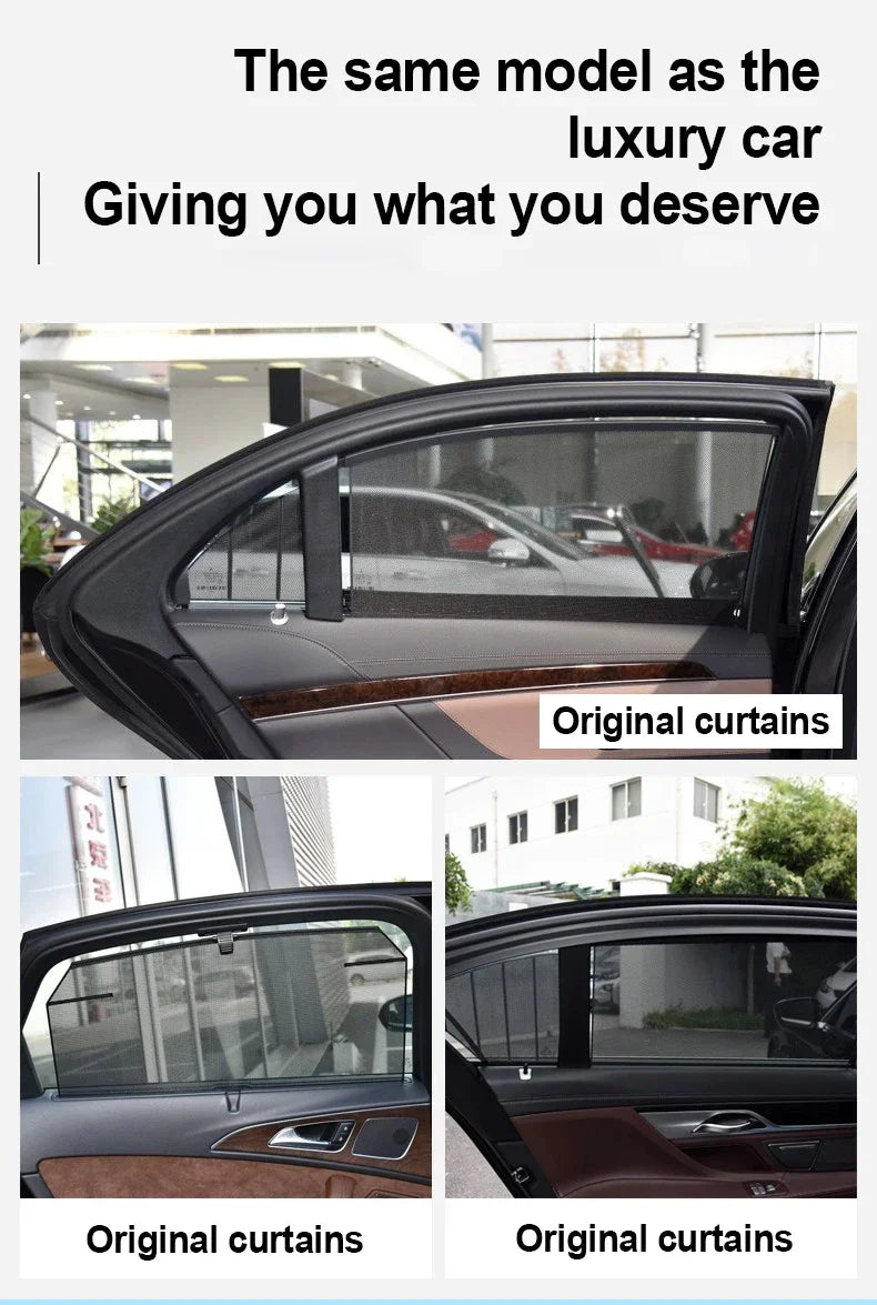 Ford Ranger 2024-2025 Custom Magnetic Front Windshield Sunshade – 4-Door Pickup Mesh Curtain