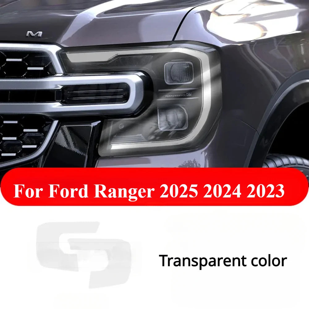 For Ford Ranger 2025 2024 2023 Interior Accessories TPU Film – Transparent Gear Shift Panel GPS Navigation Center Console PPF Protection Sticker