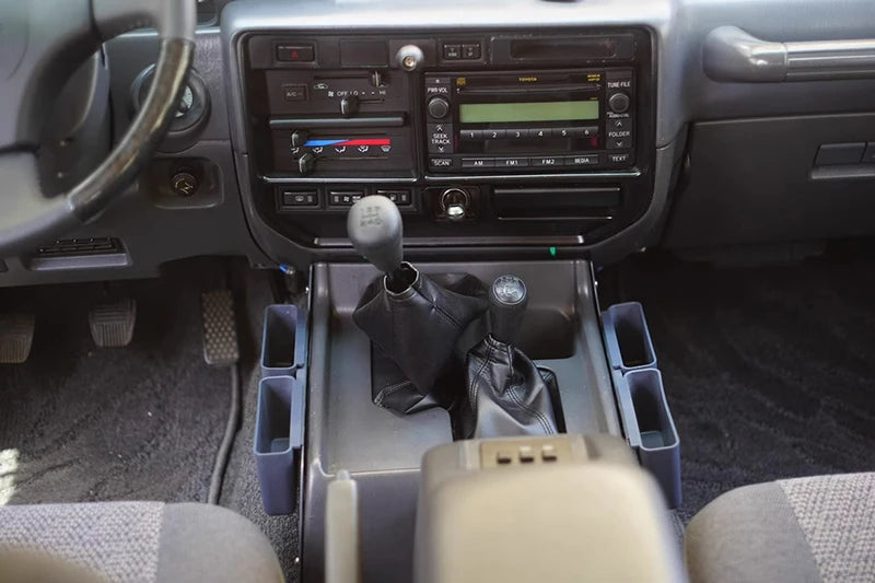 Center Console Organizer Tray for Toyota Land Cruiser LC80 – Interior Storage Box Insert, Central Console Modification Accessory