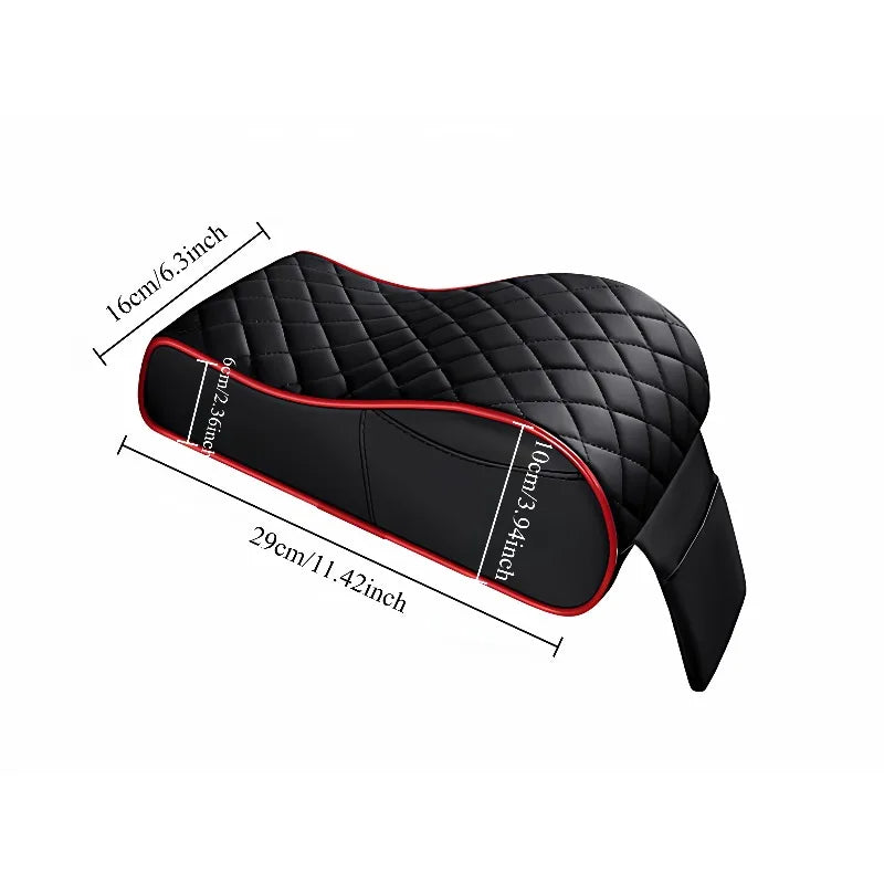 Universal Memory Foam Car Armrest Cushion – Elevated Center Console Pad with Ergonomic Support & Non-Slip Design