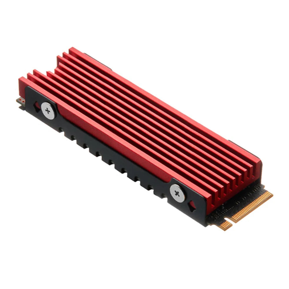 M.2 NVMe 2280 SSD Heatsink Cooler – Aluminum Alloy Heat Sink with Hollow Design & Thermal Silicone Pad for M.2 NGFF SSDsElectronics