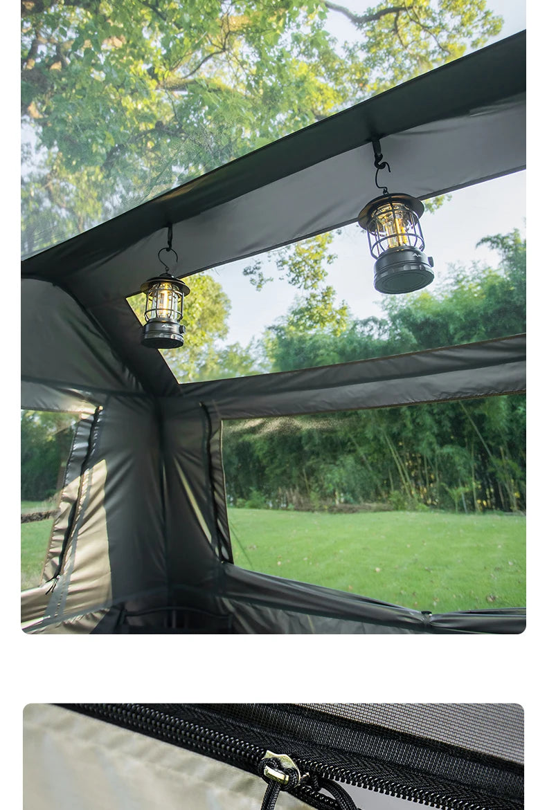 BISINNA One-Touch Automatic Ridge Tent with Titanium Glue – 3-4 Person Outdoor Family Camping TentOutdoor & Camping Gear