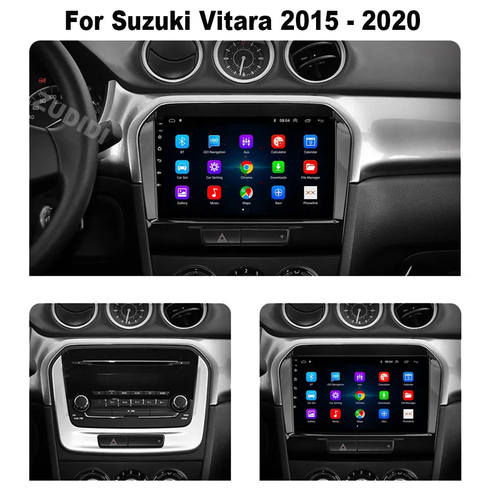 Android 16" Car Radio Multimedia GPS Navigation Player for Suzuki Vitara 2015–2020 | WiFi, Bluetooth, CarPlay, Touchscreen Autoradio