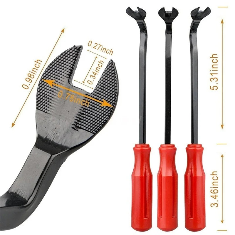 Car Trim Removal Tool Kit – Auto Panel & Fastener Clip Pliers Set for Door, Dash, Upholstery & Push Pins | Automotive Pry & Repair Tool