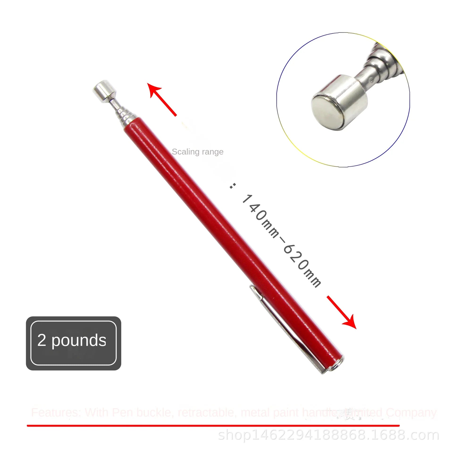 Telescopic Magnetic Pickup Tool – Adjustable Magnet Pen for Nuts, Bolts & Screws