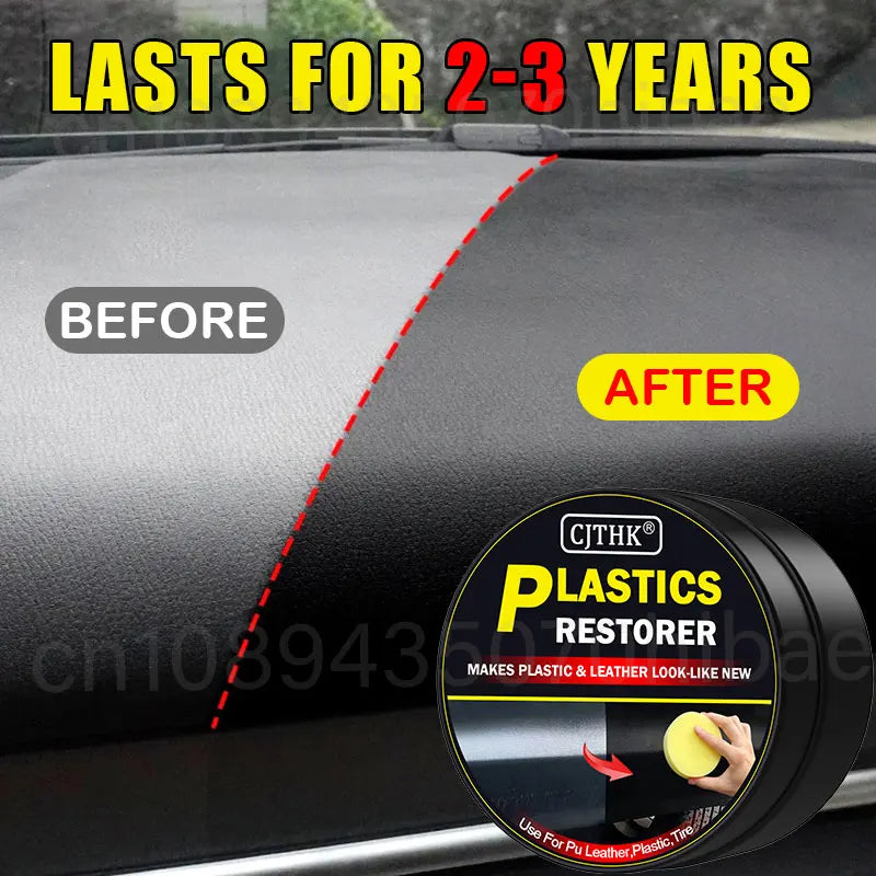 Ultimate Car Plastic & Trim Restorer – Back to Black High-Gloss Finish | Leather, Vinyl & Plastic Polish, Repair & Protection Coating