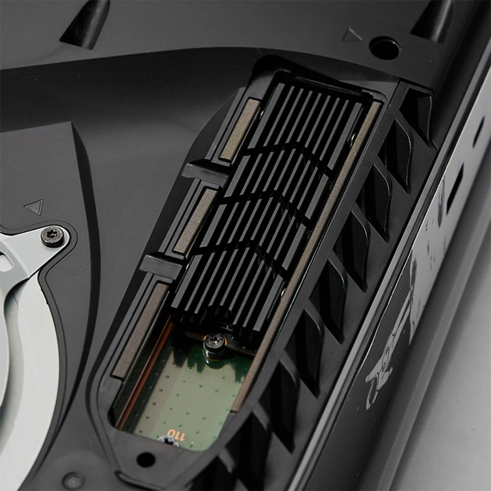 M.2 NVMe 2280 SSD Heatsink Cooler – Aluminum Alloy Heat Sink with Hollow Design & Thermal Silicone Pad for M.2 NGFF SSDsElectronics