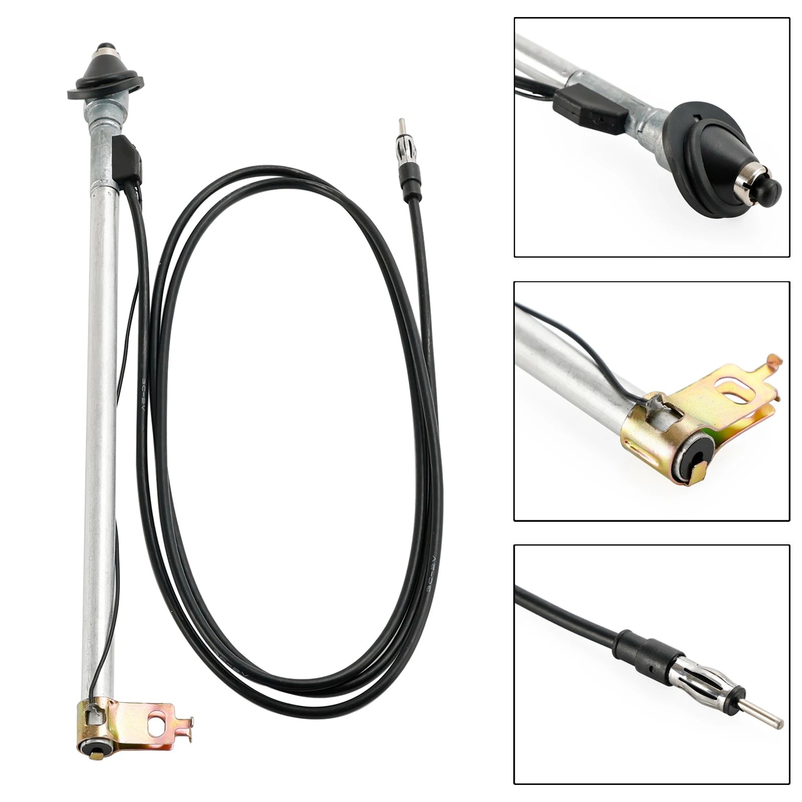 Artudatech Manual Lock-Down Antenna for Toyota Land Cruiser 80 Series (HDJ80, HZJ80, FZJ80) β Durable Off-Road Radio Antenna