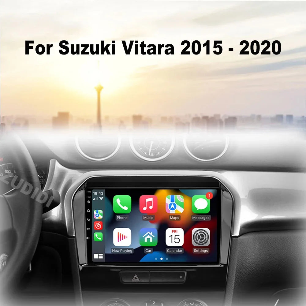 Android 16" Car Radio Multimedia GPS Navigation Player for Suzuki Vitara 2015–2020 | WiFi, Bluetooth, CarPlay, Touchscreen Autoradio