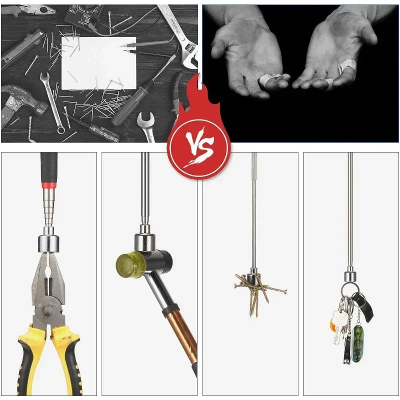 Telescopic Magnetic Pickup Tool – Adjustable Magnet Pen for Nuts, Bolts & Screws