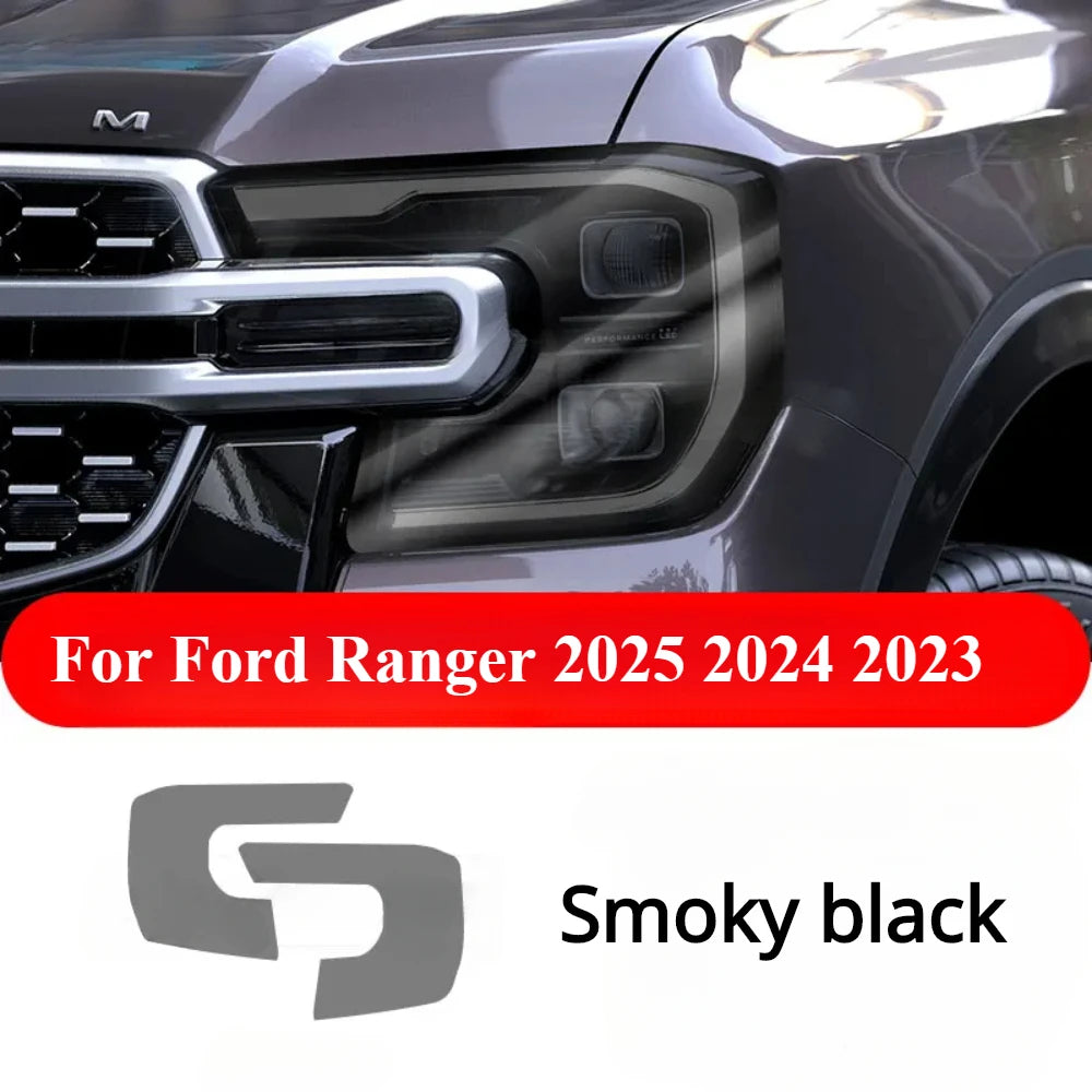 For Ford Ranger 2025 2024 2023 Interior Accessories TPU Film – Transparent Gear Shift Panel GPS Navigation Center Console PPF Protection Sticker