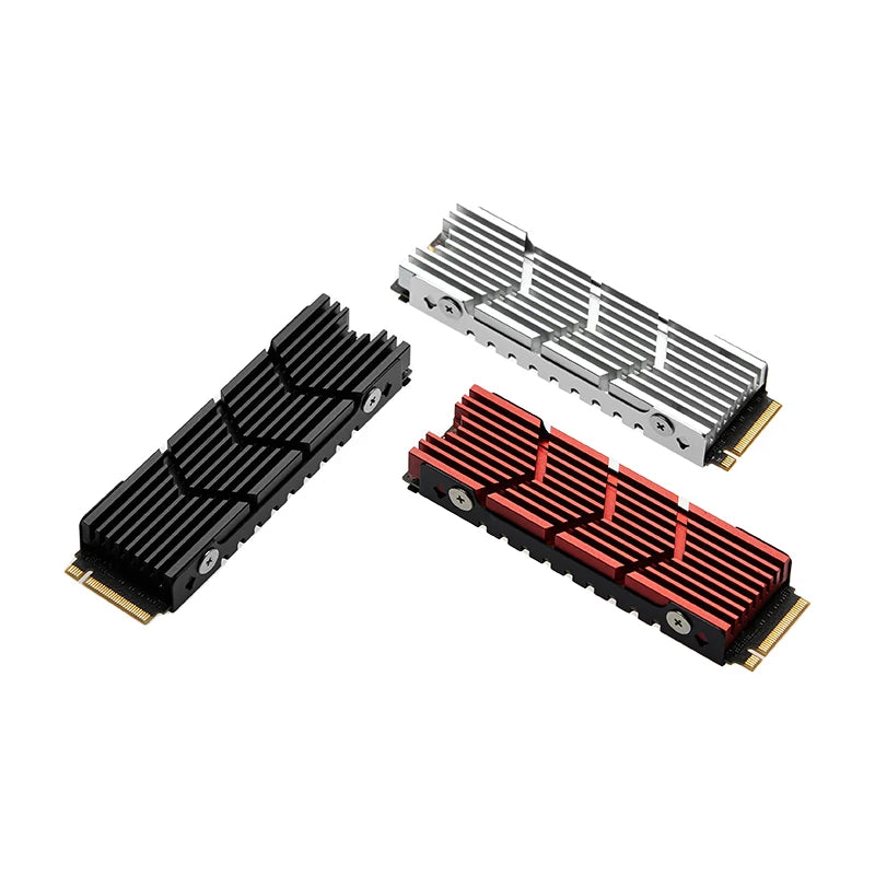M.2 NVMe 2280 SSD Heatsink Cooler – Aluminum Alloy Heat Sink with Hollow Design & Thermal Silicone Pad for M.2 NGFF SSDsElectronics