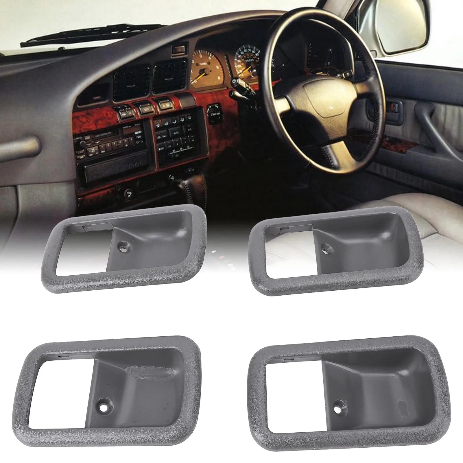 Inner Door Handle Bezel Replacement for Toyota Land Cruiser 80 Series (FJ80 FZJ80 HDJ80 HDJ81 HZJ80 HZJ81) 1991β1997 β OEM# 69278-60010 / 69277-60010
