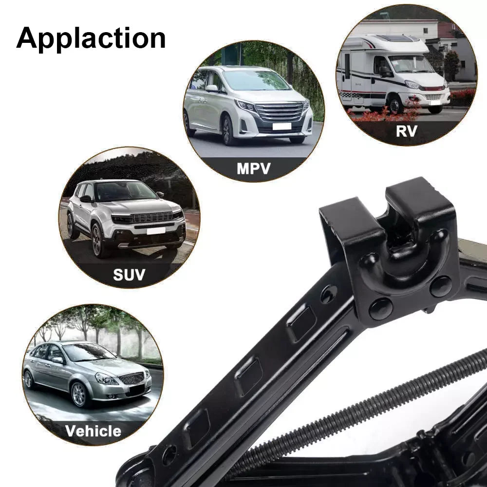 2T 3T Car Scissor Jack Lift Repair Tool Tire Replacement Kit w/ Wrench for SUV Sedan