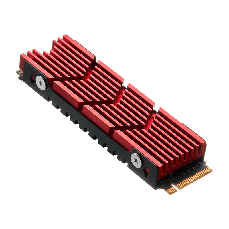 M.2 NVMe 2280 SSD Heatsink Cooler – Aluminum Alloy Heat Sink with Hollow Design & Thermal Silicone Pad for M.2 NGFF SSDsElectronics