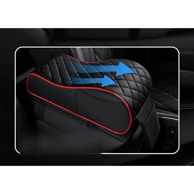 Universal Memory Foam Car Armrest Cushion – Elevated Center Console Pad with Ergonomic Support & Non-Slip Design