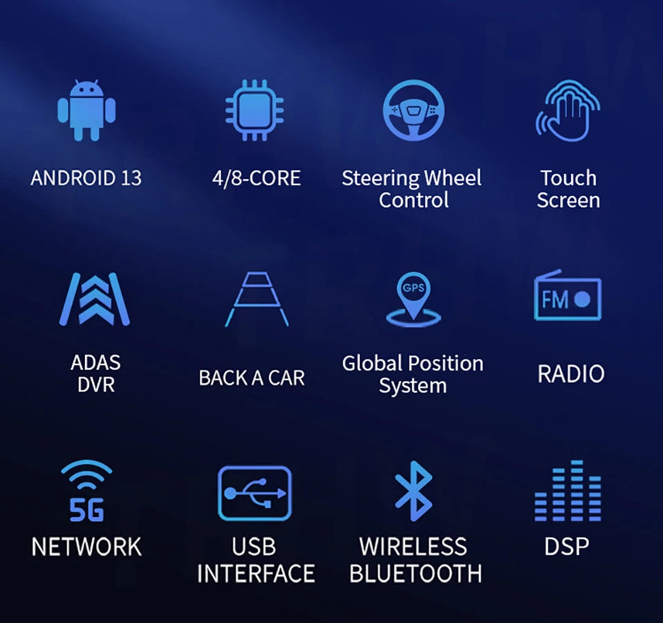 Android 13 2Din Car Stereo for Toyota Fortuner Hilux Revo Vigo 2007–2015 – GPS Navigation, CarPlay, Multimedia Video Player