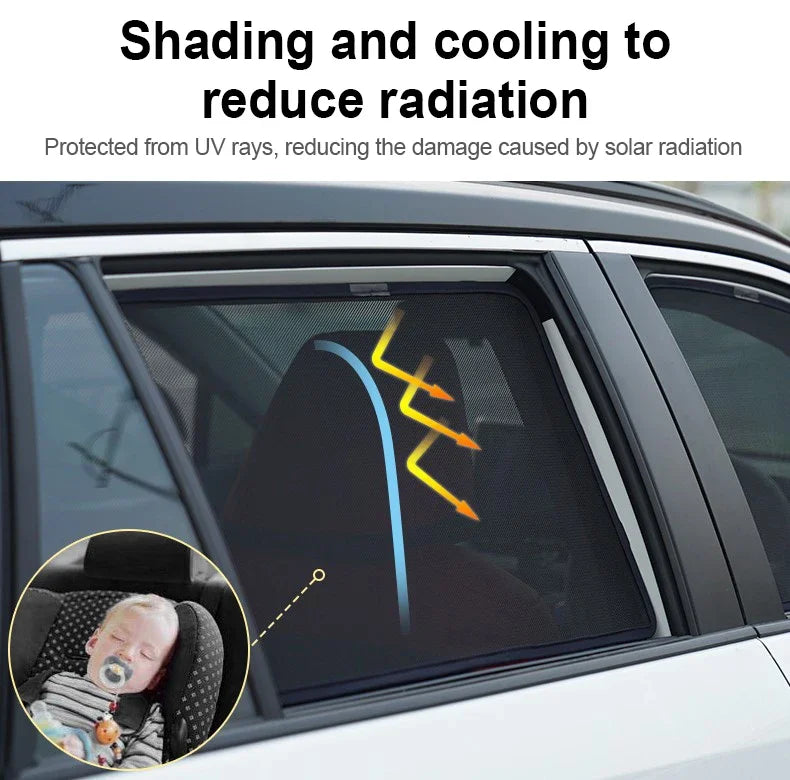 Custom Magnetic Car Window Sunshade for BMW X3 (2004-2010) – Front Windshield Mesh Curtain for 4-Door SUV